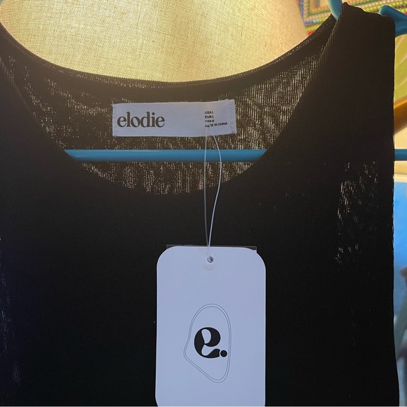 ELODIE Sleeveless Black Mini Dress - Picture 5 of 5